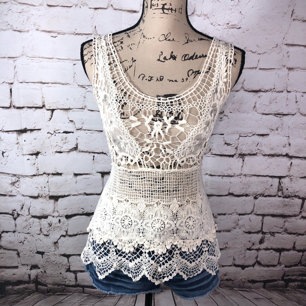 Boho Crochet Lace Tank Top